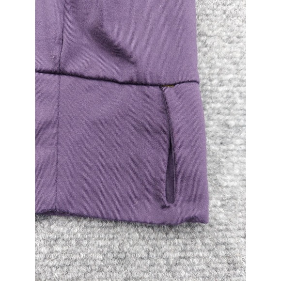 Adidas Hoodie Womens Medium Purple Techfit Climalite Half Zip Thumbholes Running - Picture 6 of 13